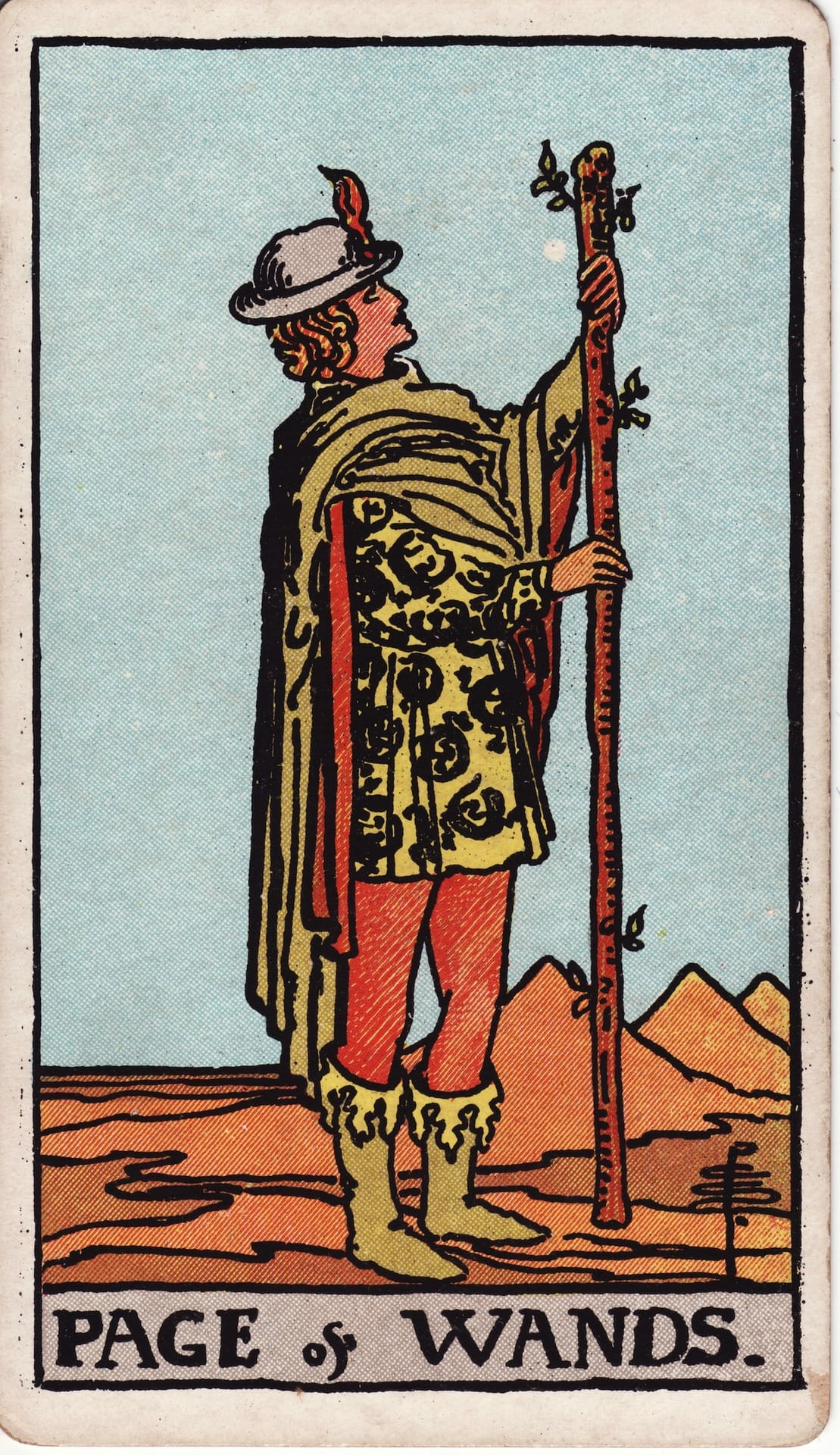 Page of Wands card image
