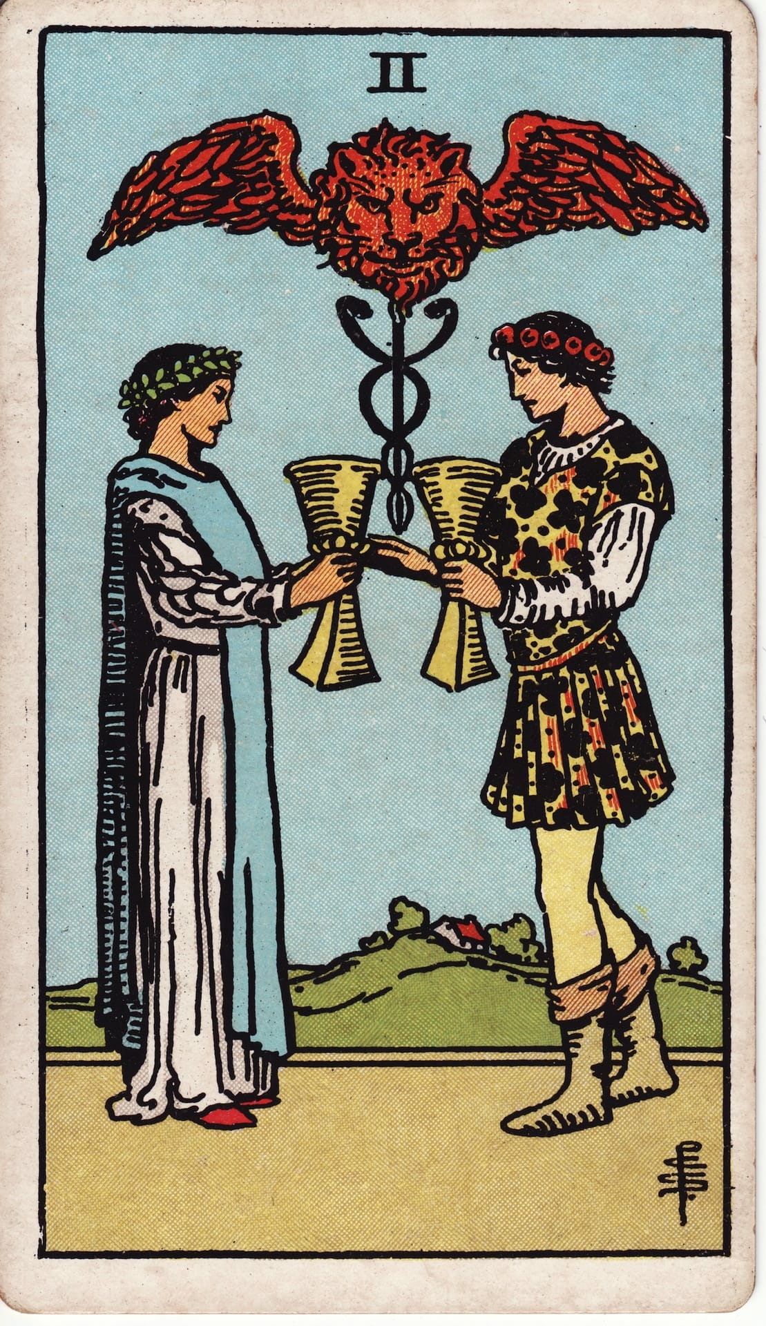 Two of Cups card image