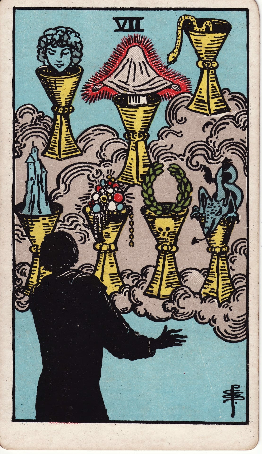 Seven of Cups card image