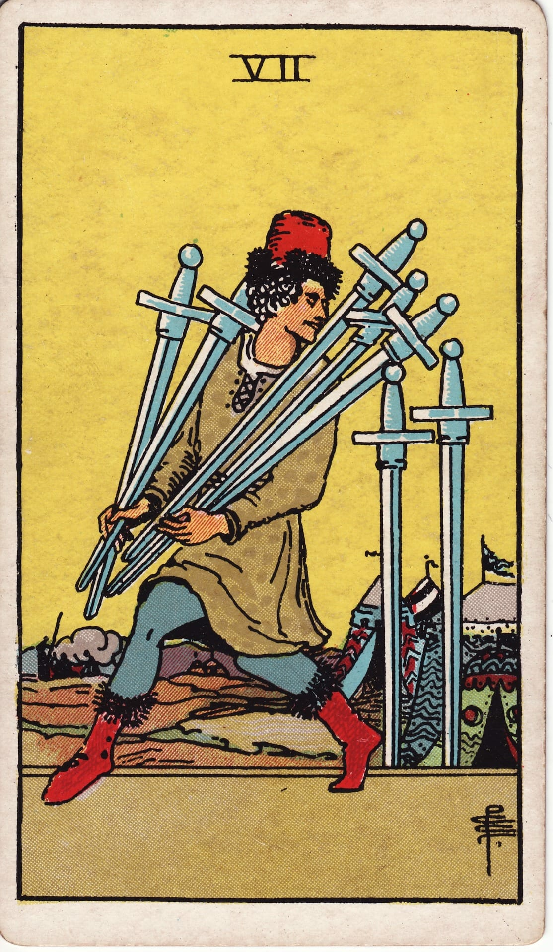 Seven of Swords card image