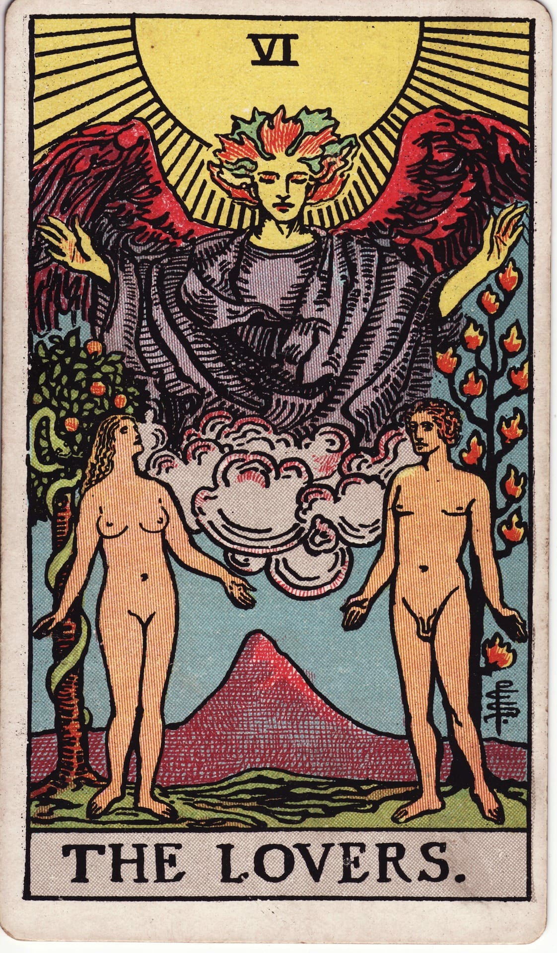 The Lovers card image