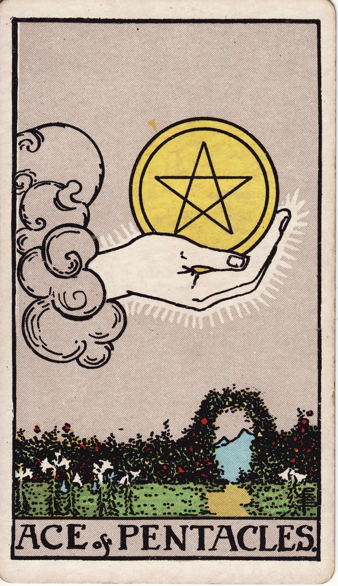 Ace of Pentacles card image