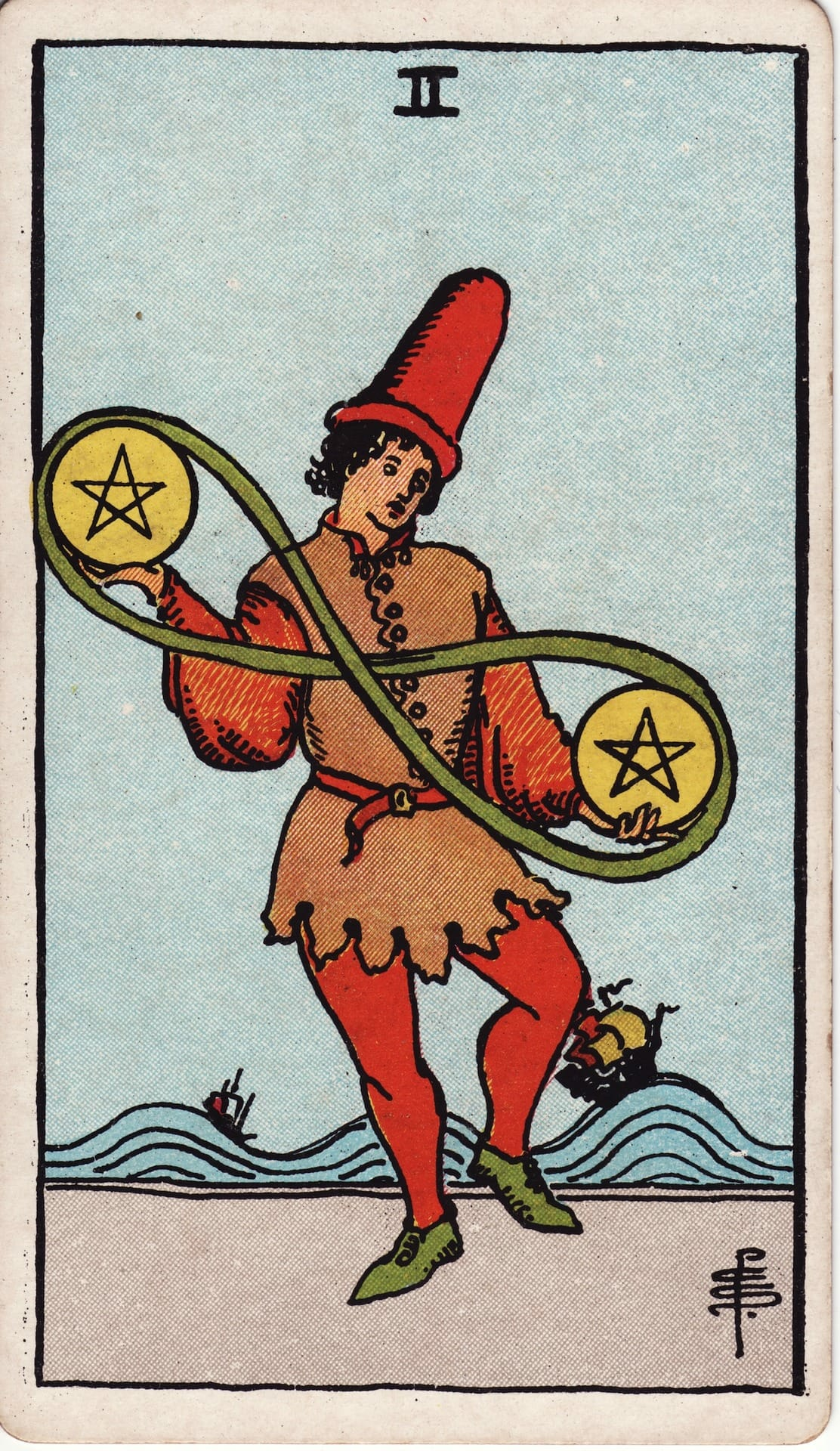 Two of Pentacles card image