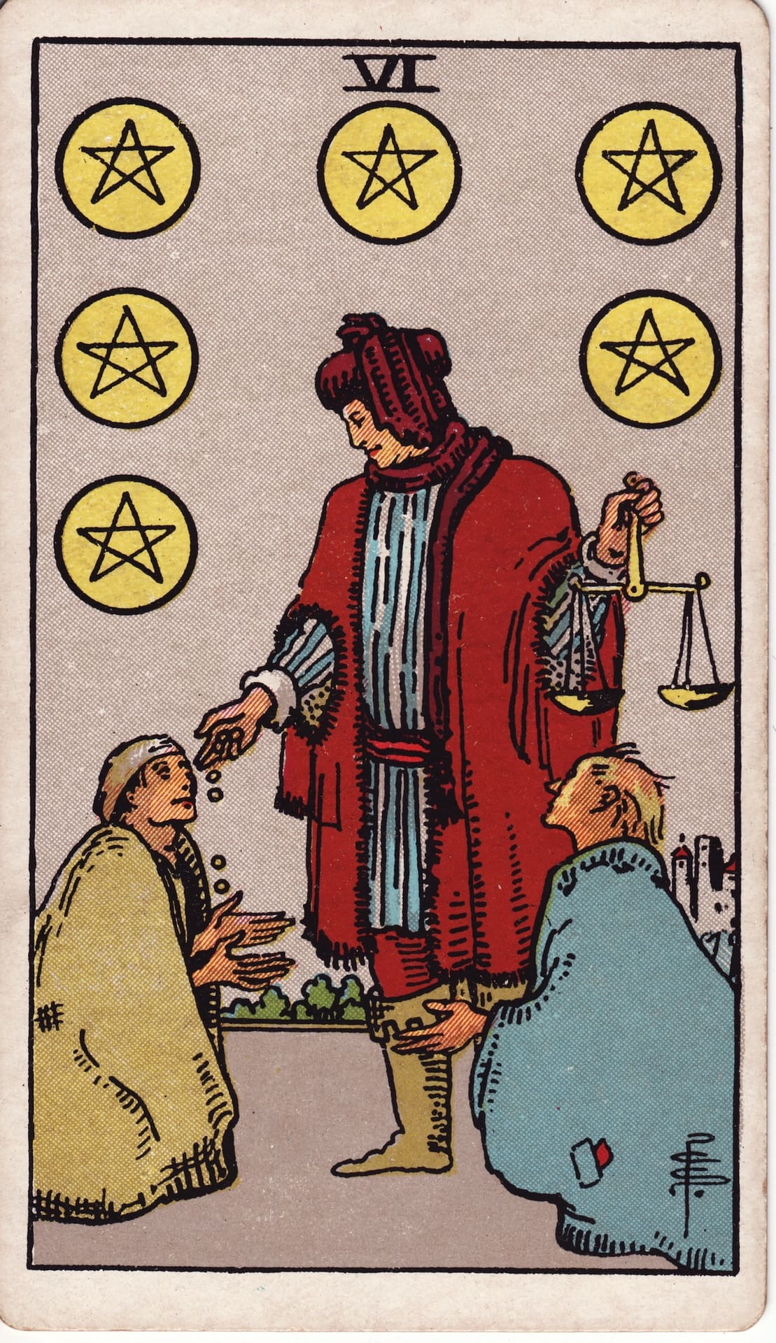 Six of Pentacles card image