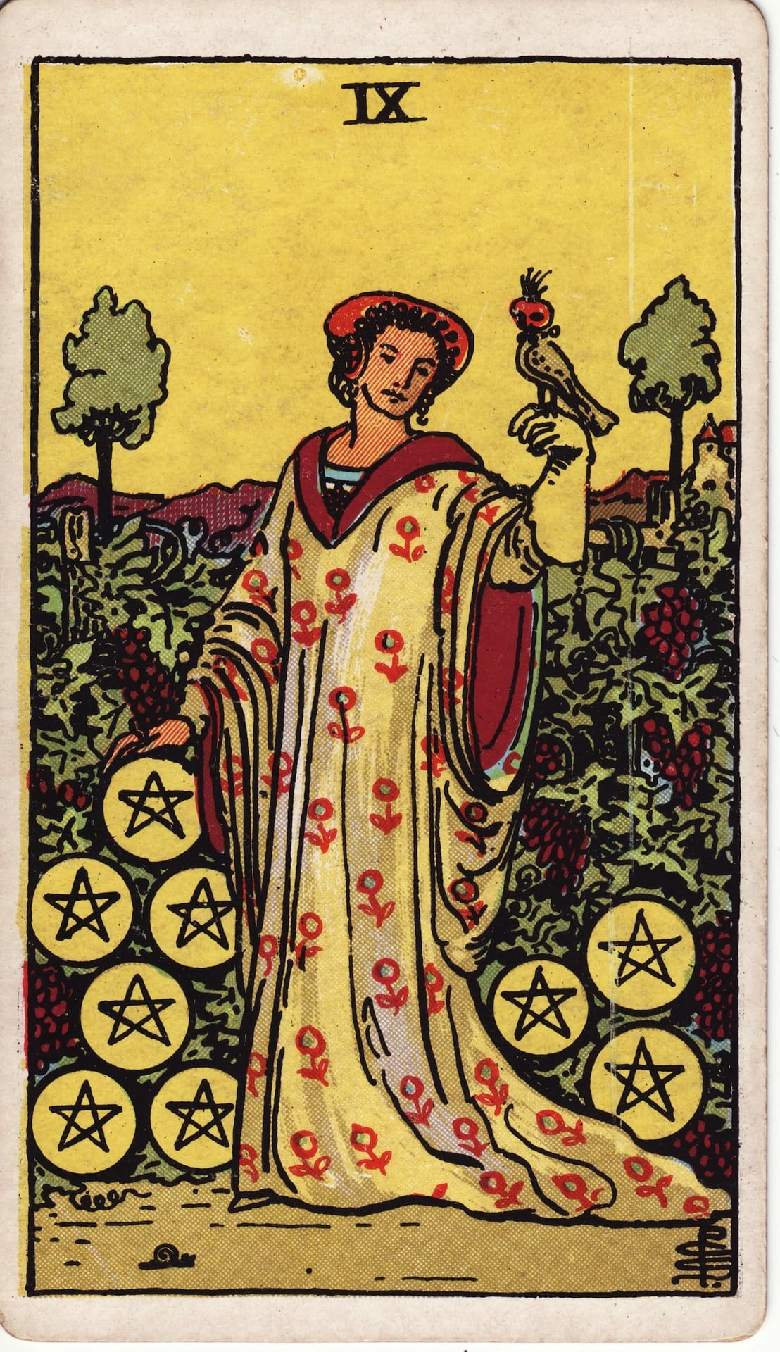 Nine of Pentacles card image